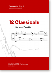 12 Classicals für zwei Fagotte